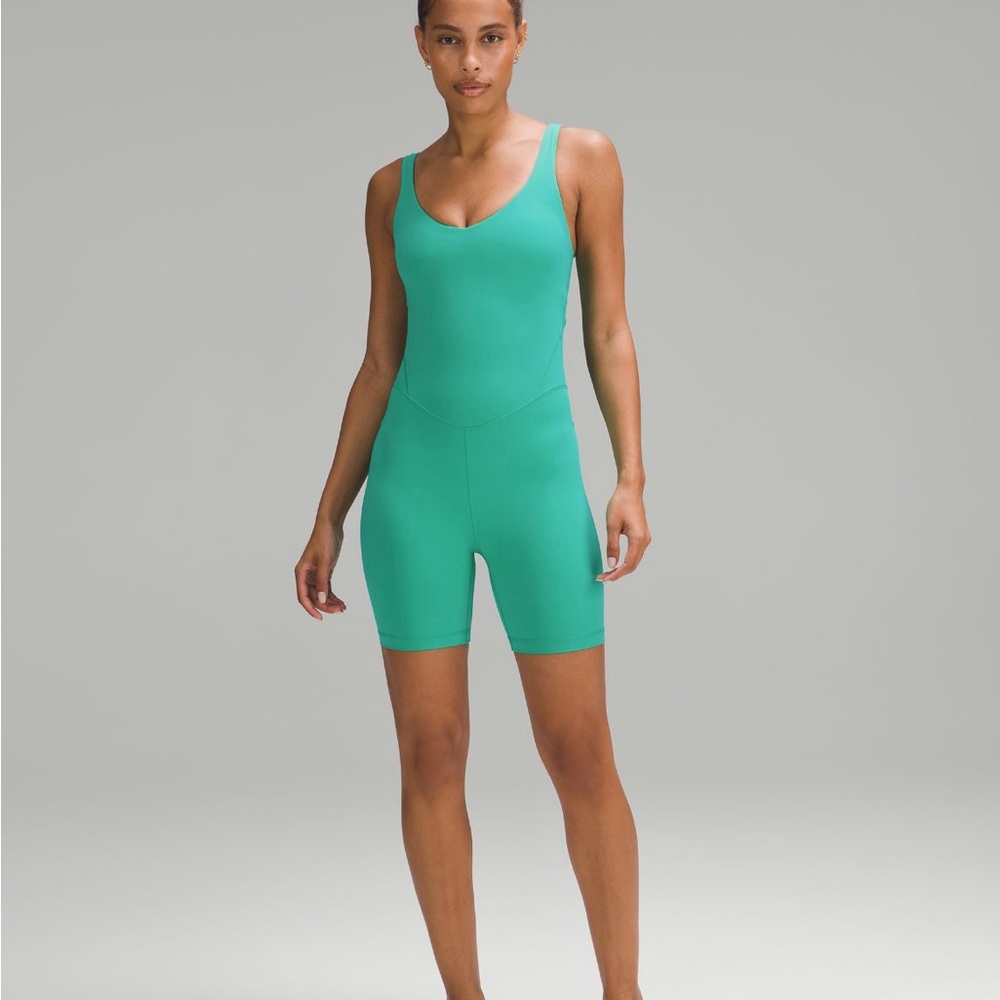 Lululemon Align Bodysuit 6” size 8 Kelly Green